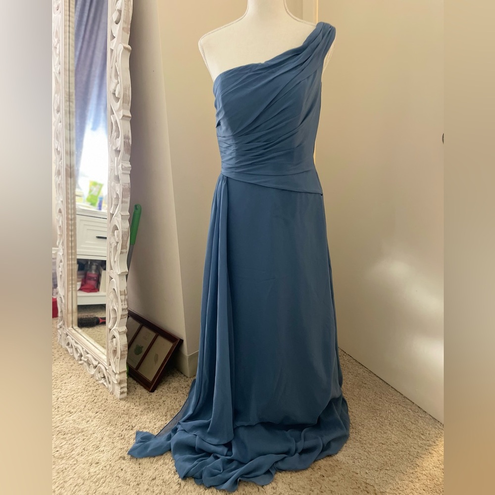 One-Shoulder Draped Maxi Dress